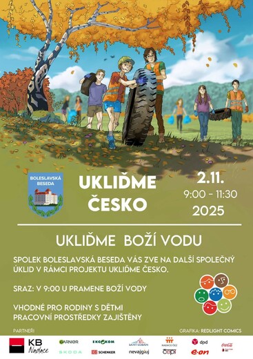 Pozvánka na akci Uliďme okolí Boží vody